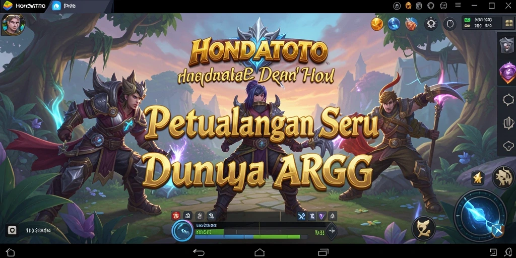 Gameplay mendebarkan di dunia fantasi HONDATOTO.
