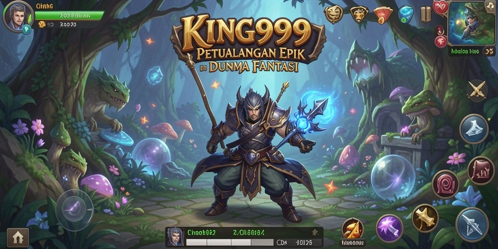 Gameplay petualangan di dunia fantasi yang menantang dan seru.