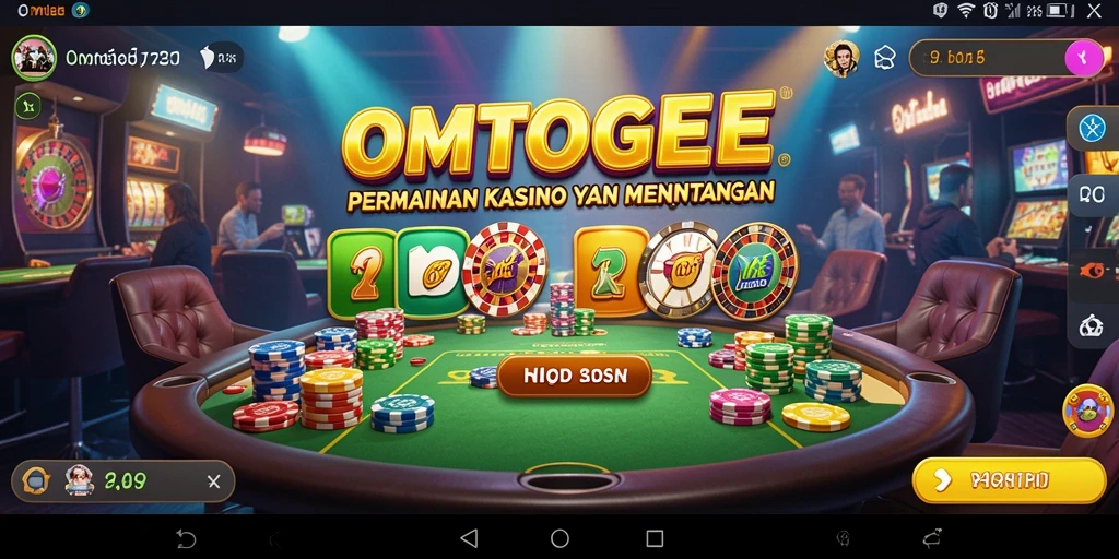 Screenshot utama OMTOGEL menampilkan gameplay Kasino yang seru dan mengasyikkan.