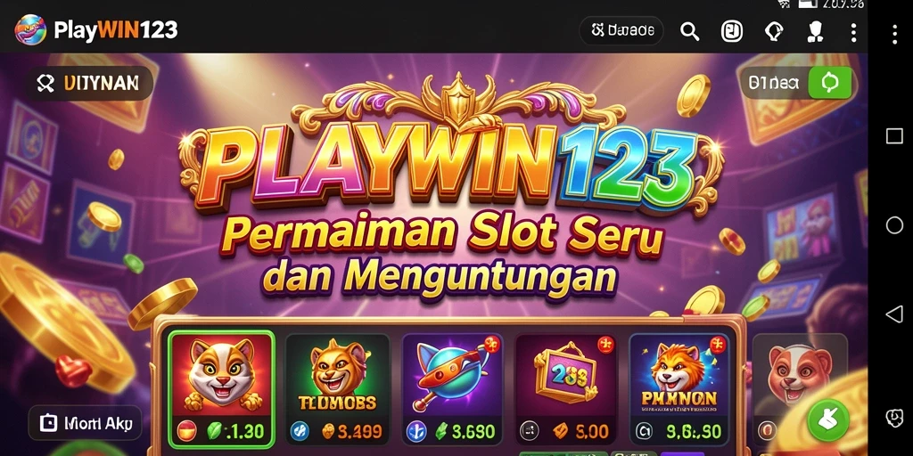 Tampilan gameplay Slot yang mendebarkan dari PLAYWIN123.