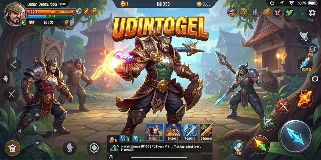 Tampilan gameplay RPG yang menegangkan di UDINTOGEL.